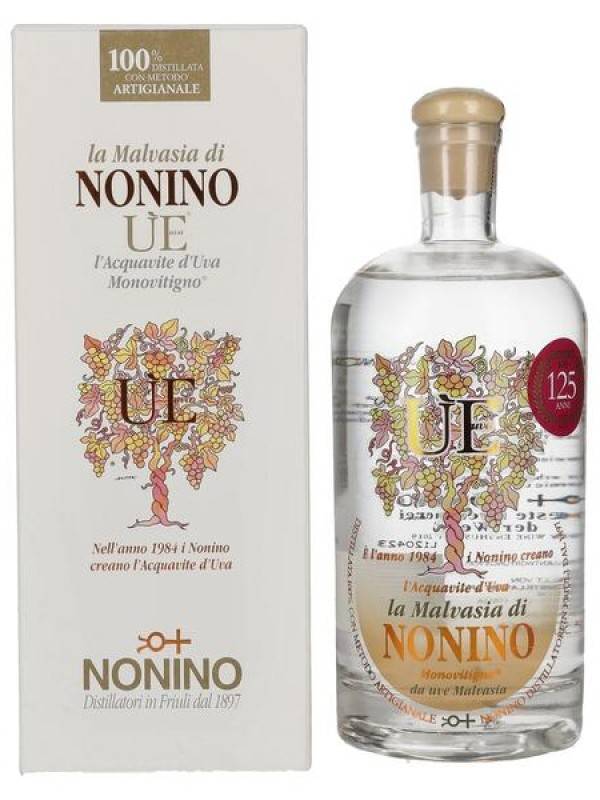 Nonino Grappa ÙE Monovitigno la Malvasia 38% Vol. 0,5l u poklon kutiji 2300