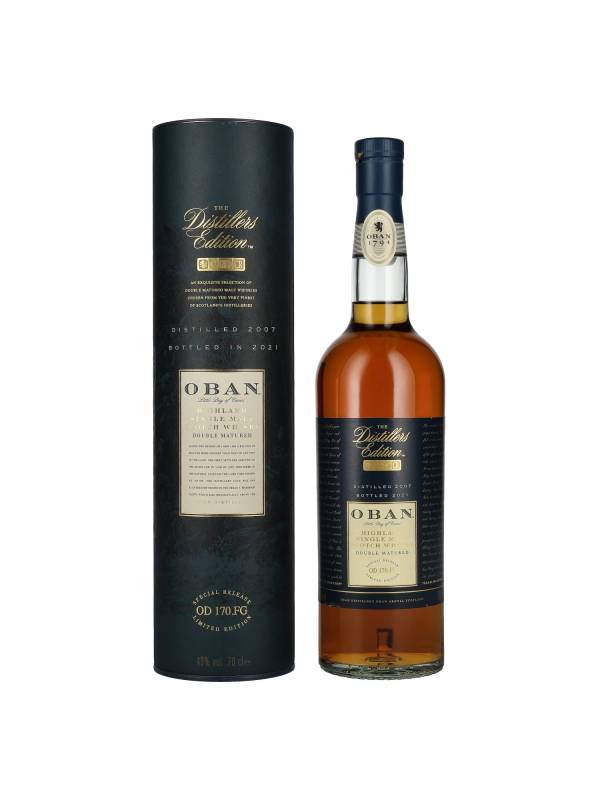 Oban The Distillers Edition 2021 Double Matured 2007 43% Vol. 0,7l u poklon kutiji 1373