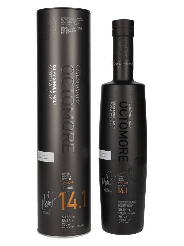 Bruichladdich  Octomore EDITION: 14.1 Super Heavily Peated Islay Single Malt 59,6% Vol. 0,7l u limenoj poklon kutiji 2831