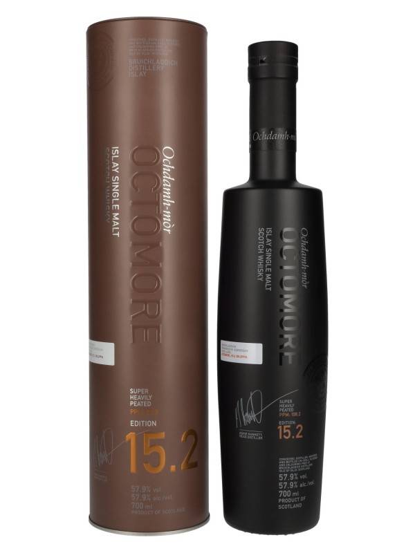 Bruichladdich Octomore EDITION: 15.2 Super Heavily Peated Islay Single Malt 57,9% Vol. 0,7l u limenoj poklon kutiji 2835