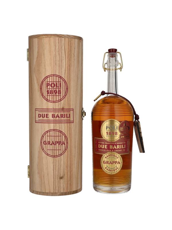 Poli Grappa Barrique Due Barili 40% Vol. 0,7l u drvenoj poklon kutiji 1568