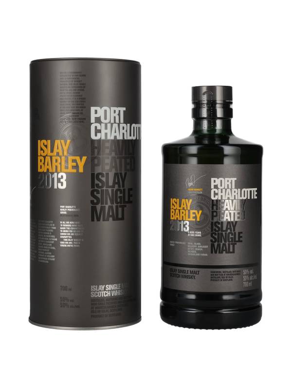 Port Charlotte ISLAY BARLEY Heavily Peated Islay Single Malt 2013 50% Vol. 0,7l in Tinbox 1522