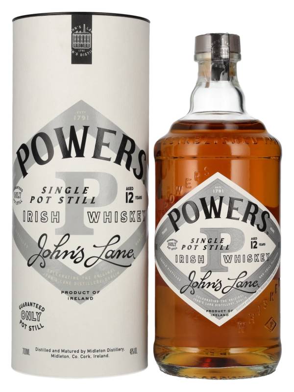 Powers 12 YO JOHN'S LANE Single Pot Still Irish Whiskey 46% Vol. 0,7l u poklon kutiji 2712