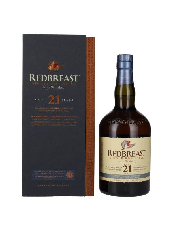 Redbreast 21 YO Single Pot Still Irish Whiskey 46% Vol. 0,7l u drvenoj poklon kutiji 2736