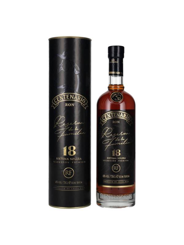 Ron Centenario RESERVA DE LA FAMILIA 18 Sistema Solera Rum 40% Vol. 0,7l u poklon kutiji 1740