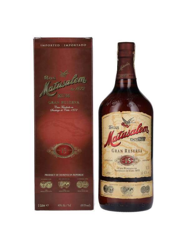 Ron Matusalem 15 Solera Blender Gran Reserva Rum 40% Vol. 0,7l u poklon kutiji 1753