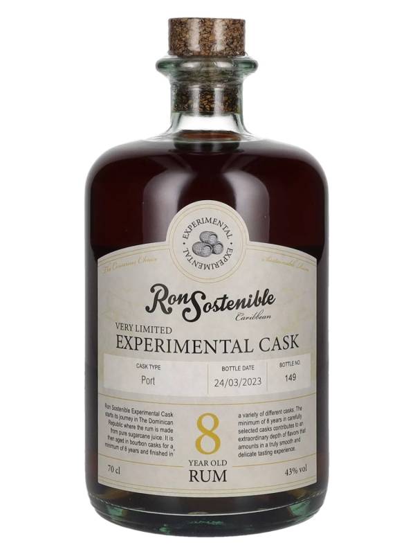 Ron Sostenible 8 YO Experimental Port Cask 43% Vol. 0,7l 2823