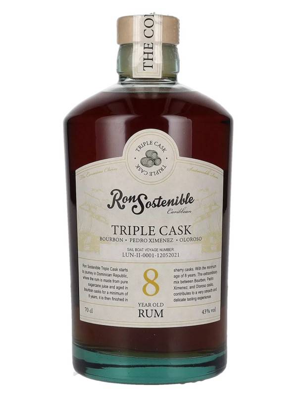 Ron Sostenible 8 YO Triple Cask Rum 43% Vol. 0,7l 2820