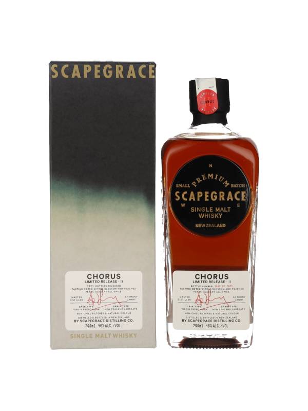 Scapegrace CHORUS Small Batch Limited Release II 46% Vol. 0,7l u poklon kutiji 1554