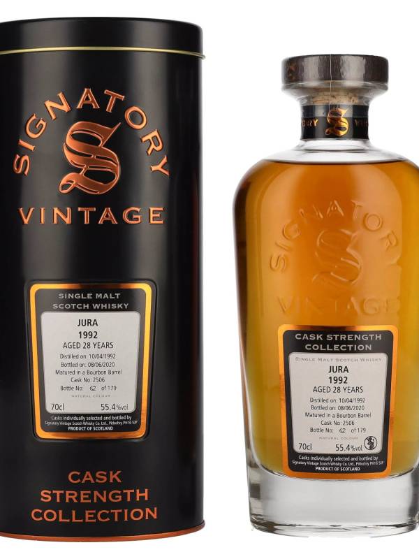 JURA 28 YO Signatory Vintage Cask Strength 1992 55,4% Vol. 0,7l u limenoj poklon kutiji 2215