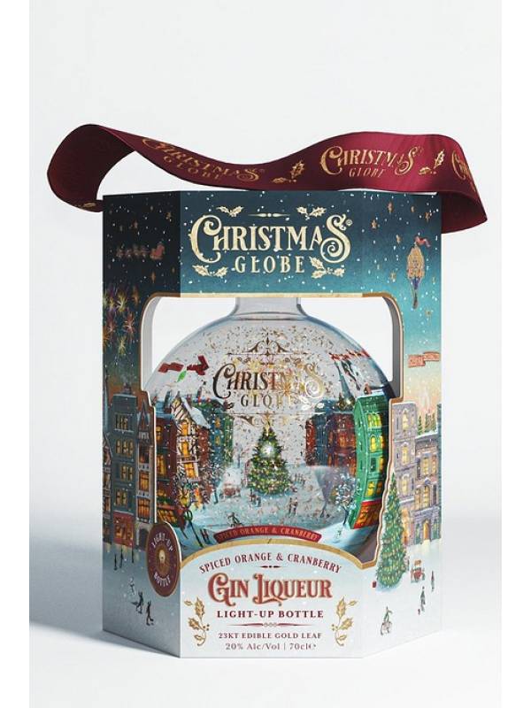 Snowglobe Orange & Gingerbread Gin Liqueur Light-Up 20% Vol. 0,7l u poklon kutiji 1320