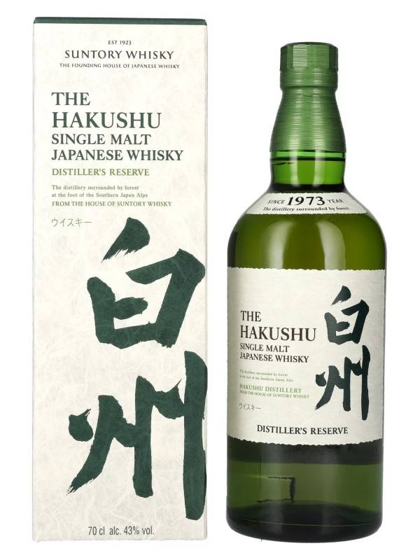 Suntory The Hakushu DISTILLER'S RESERVE Single Malt Japanese Whisky 43% Vol. 0,7l u poklon kutiji 2782
