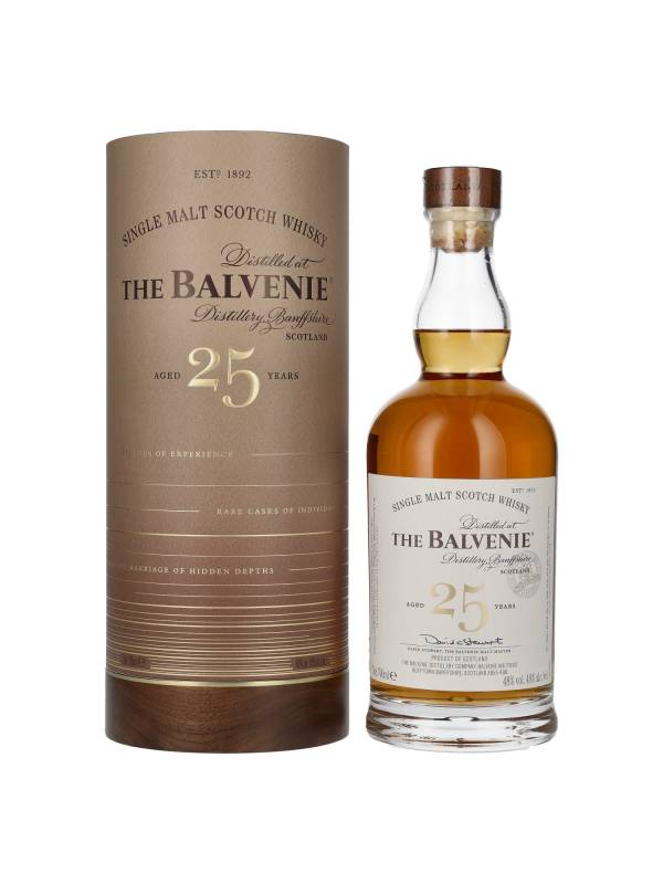 The Balvenie 25 YO Single Malt Scotch Whisky 48% Vol. 0,7l u poklon kutiji 1852