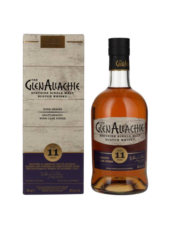 The GlenAllachie 11 YO GRATTAMACCO WINE CASK FINISH 48% Vol. 0,7l u poklon kutiji 1786