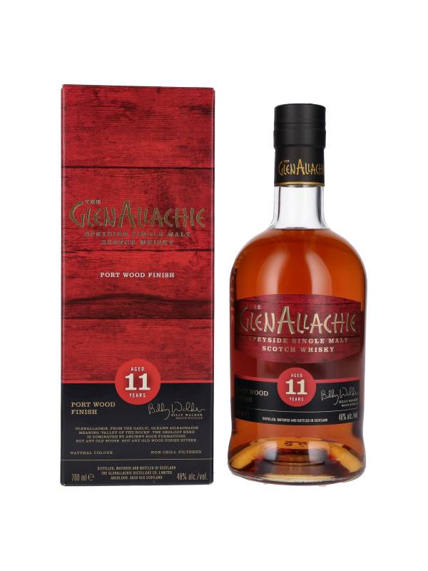 The GlenAllachie 11 YO PORT WOOD FINISH Single Malt Scotch Whisky 48% Vol. 0,7l u poklon kutiji 1787