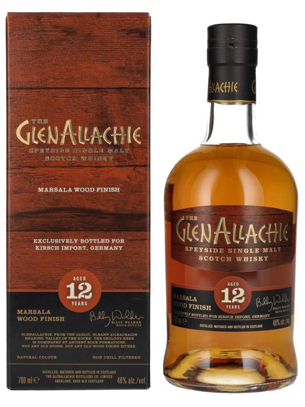 The GlenAllachie 12 YO Single Malt MARSALA WOOD FINISH 48% Vol. 0,7l u poklon kutiji 1797