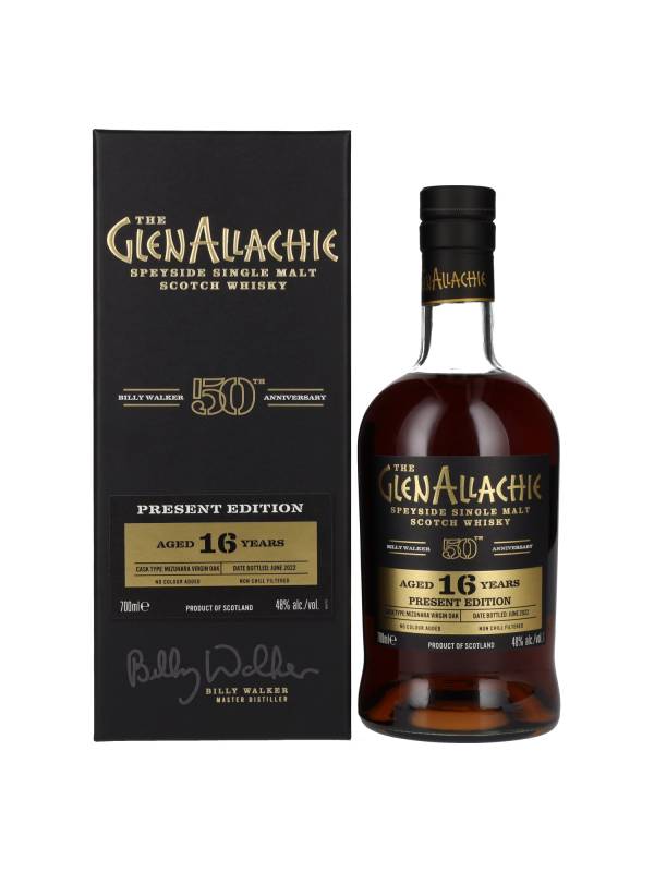 The GlenAllachie 16 YO 50th Anniversary PRESENT EDITION 2022 48% Vol. 0,7l u poklon kutiji 1802