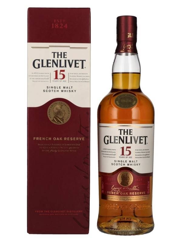The Glenlivet 15 YO THE FRENCH OAK RESERVE Single Malt Scotch Whisky 40% Vol. 0,7l u poklon kutiji 2575