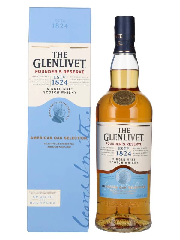 The Glenlivet FOUNDER'S RESERVE American Oak Selection 40% Vol. 0,7l u poklon kutiji 2580