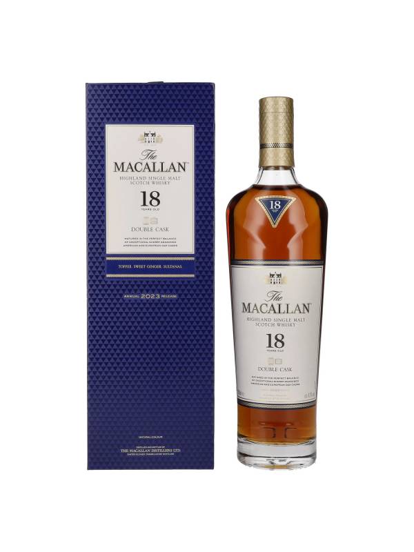 The Macallan 18 YO DOUBLE CASK 2023 43% Vol. 0,7l u pokon kutiji 2343