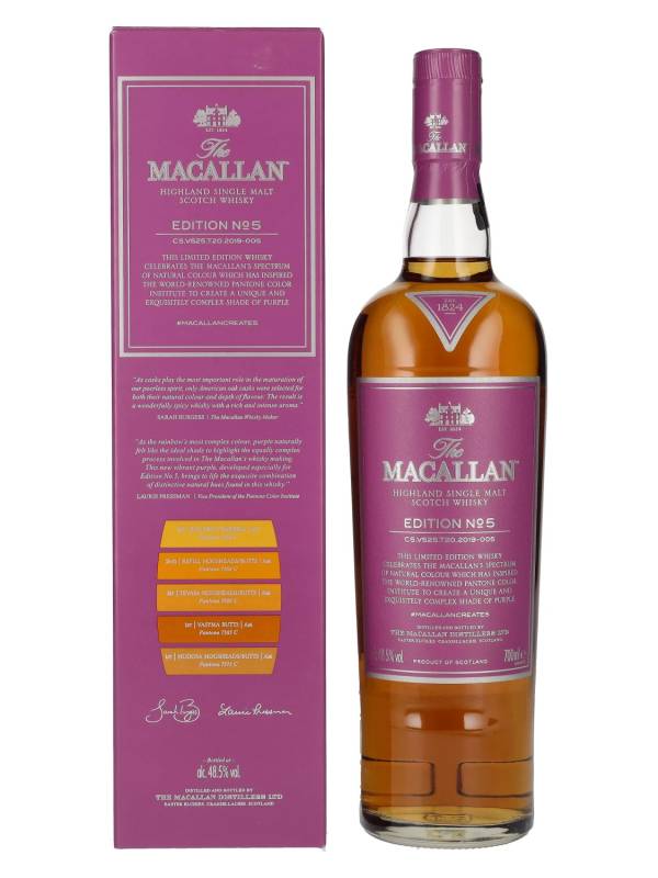 The Macallan EDITION N° 5 Highland Single Malt Scotch Whisky 48,5% Vol. 0,7l u poklon kutiji 2351