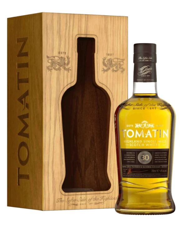 Tomatin 30 YO Highland Single Malt Scotch Whisky 46% Vol. 0,7l u drvenoj poklon kutiji 2930