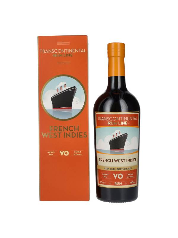 Transcontinental Rum Line FRENCH WEST INDIES VO Rum 2021 46% Vol. 0,7l u poklon kutiji 1594