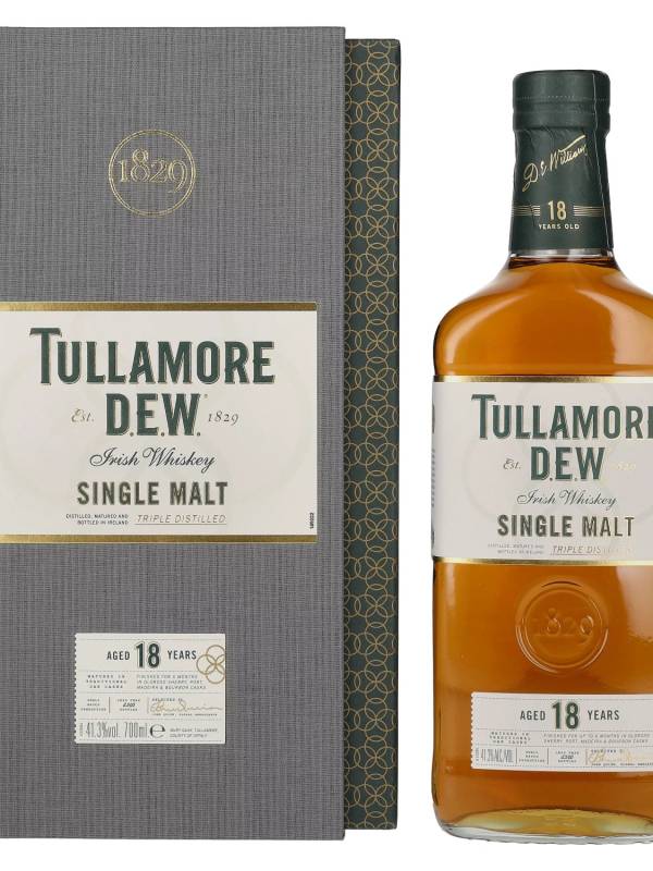 Tullamore D.E.W. 18 YO Single Malt Irish Whiskey 41,3% Vol. 0,7l u poklon kutiji 2389