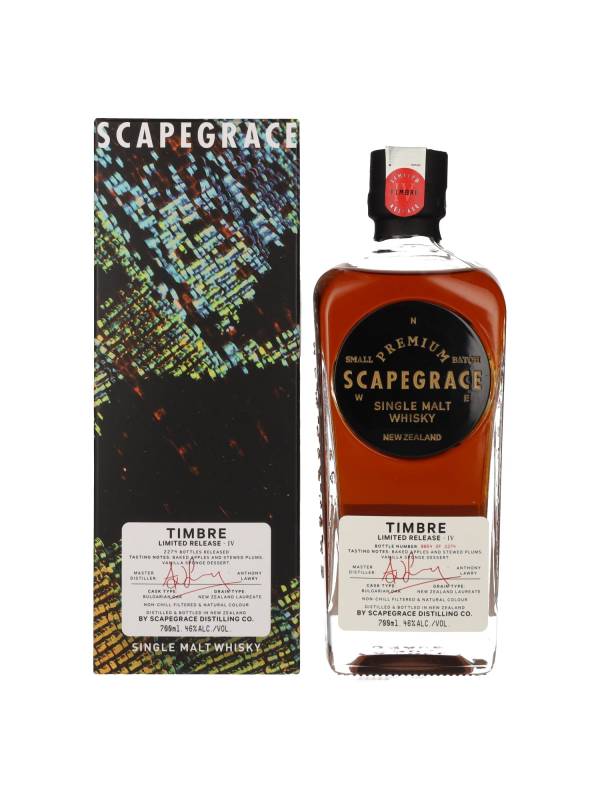 Scapegrace TIMBRE Small Batch Limited Release IV 46% Vol. 0,7l u poklon kutiji 1557