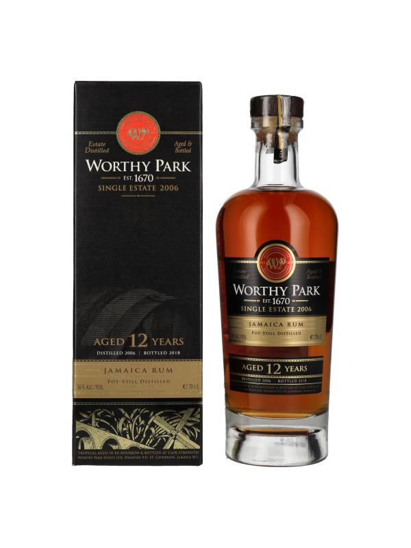 Worthy Park 12 YO Single Estate Jamaica Rum 2006 56% Vol. 0,7l u poklon kutiji 1600