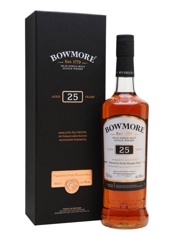 Bowmore 25 YO Islay Single Malt Scotch Whisky 43% Vol. 0,7l u poklon kutiji 179