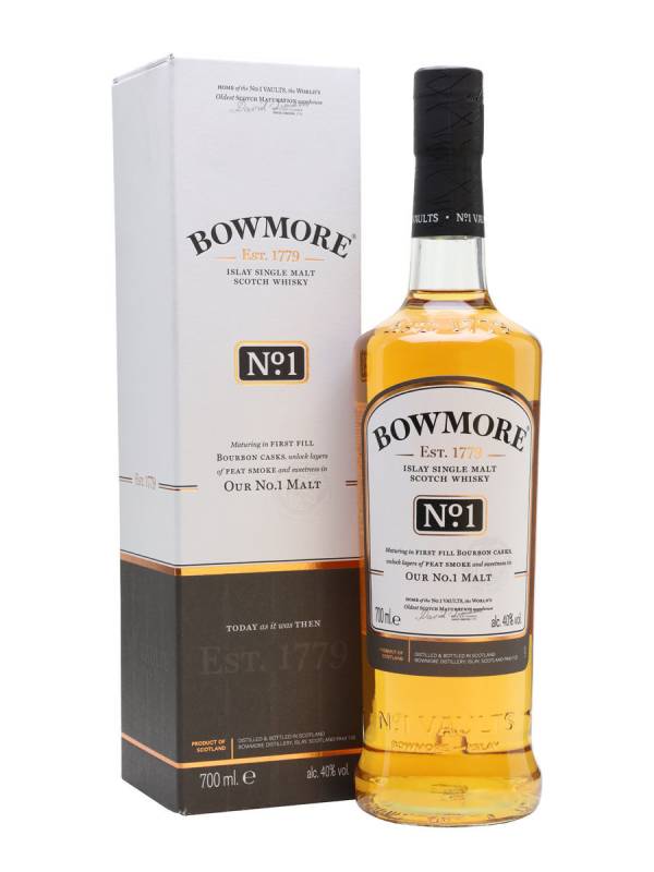 Bowmore N°1 MALT Islay Single Malt Scotch Whisky 40% Vol. 0,7l u poklon kutiji 185