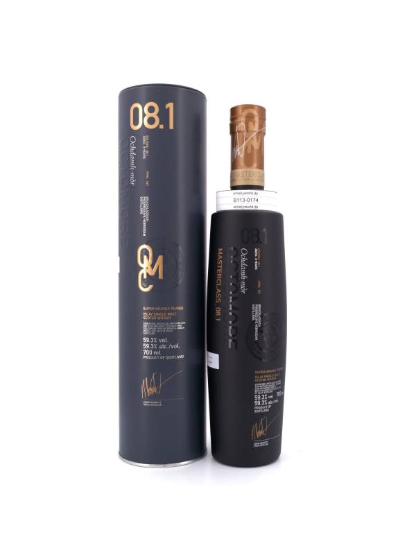 Bruichladdich Octomore MASTERCLASS_08.1 SCOTTISH BARLEY Super-Heavily Peated 59,3% Vol. 0,7l in Tinbox 205