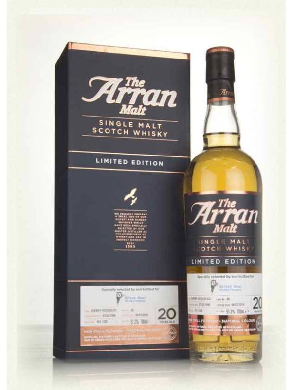 Arran Malt SILVER SEAL 20 YO Single Malt Scotch Whisky Liwithed Edition 1996 51,2% Vol. 0,7l u poklon kutiji 1023