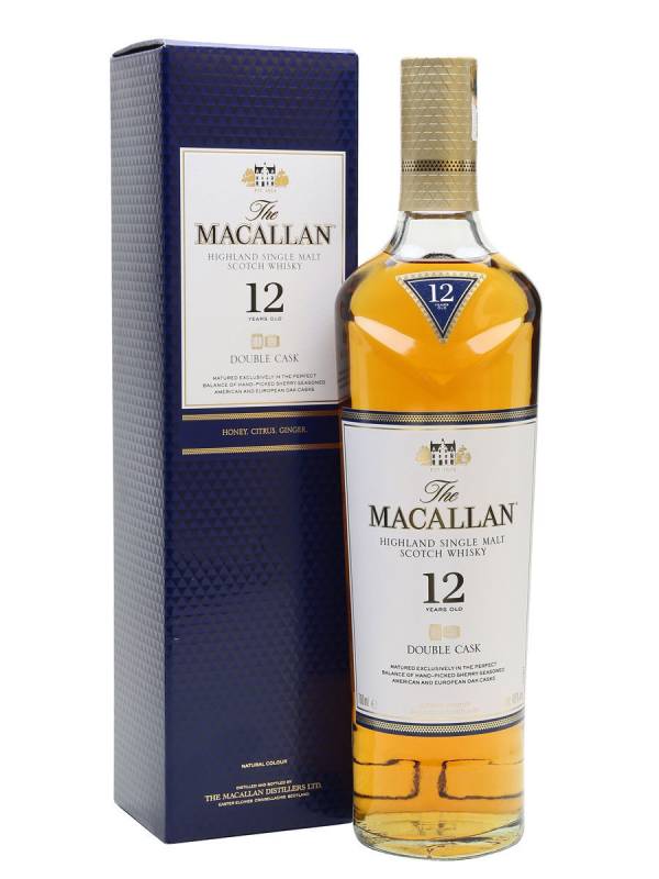 The Macallan 12 YO DOUBLE CASK Highland Single Malt Scotch Whisky 40% Vol. 0,7l u poklon kutiji 1121