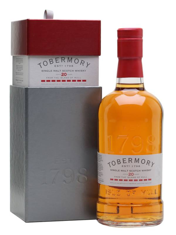 Tobermory 20 YO Single Malt Scotch Whisky SHERRY FINISH 46,3% Vol. 0,7l u poklon kutiji 1185