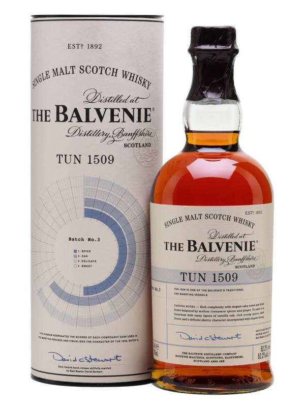 The Balvenie TUN 1509 Single Malt Scotch Whisky Batch No. 8 52,2% Vol. 0,7l u poklon kutiji 1044