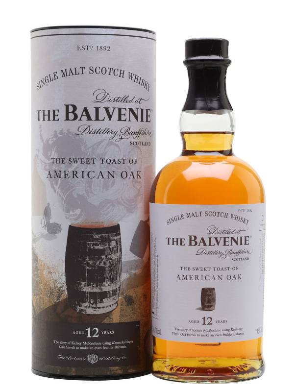 The Balvenie 12 YO The Sweet Toast of AMERICAN OAK 43% Vol. 0,7l u poklon kutiji 1026