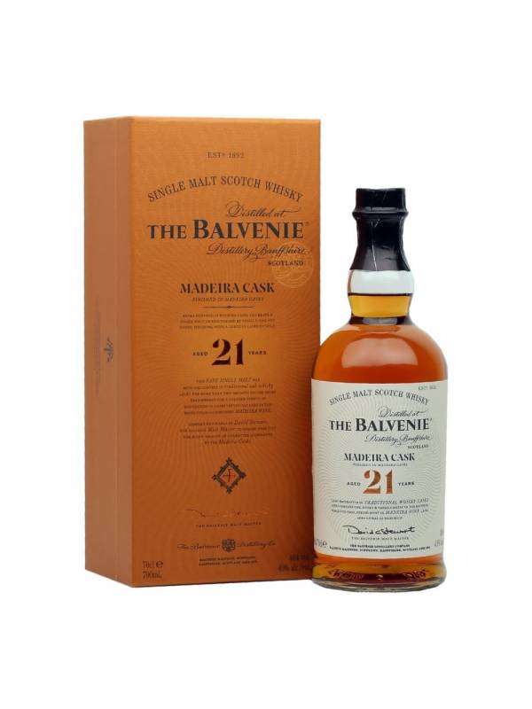 The Balvenie 21 YO Madeira Cask 40% Vol. 0,7l u poklon kutiji 1036