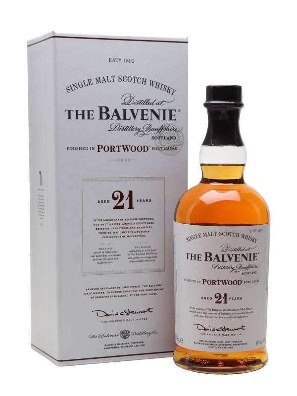 The Balvenie 21 YO Portwood Finish 40% Vol. 0,7l u poklon kutiji 1037