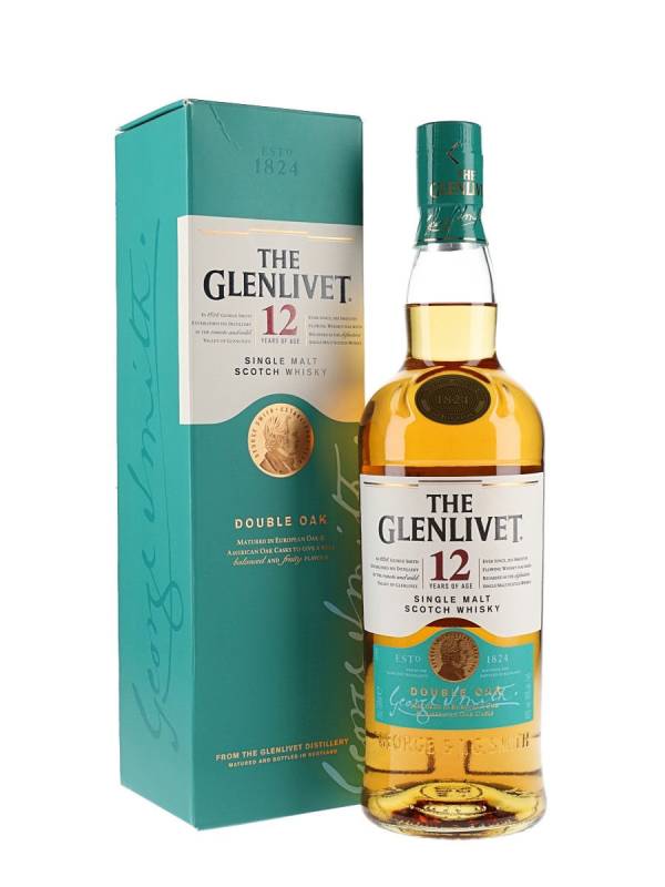 The Glenlivet 12 YO DOUBLE OAK 40% Vol. 0,7l u pokon kutiji 1078