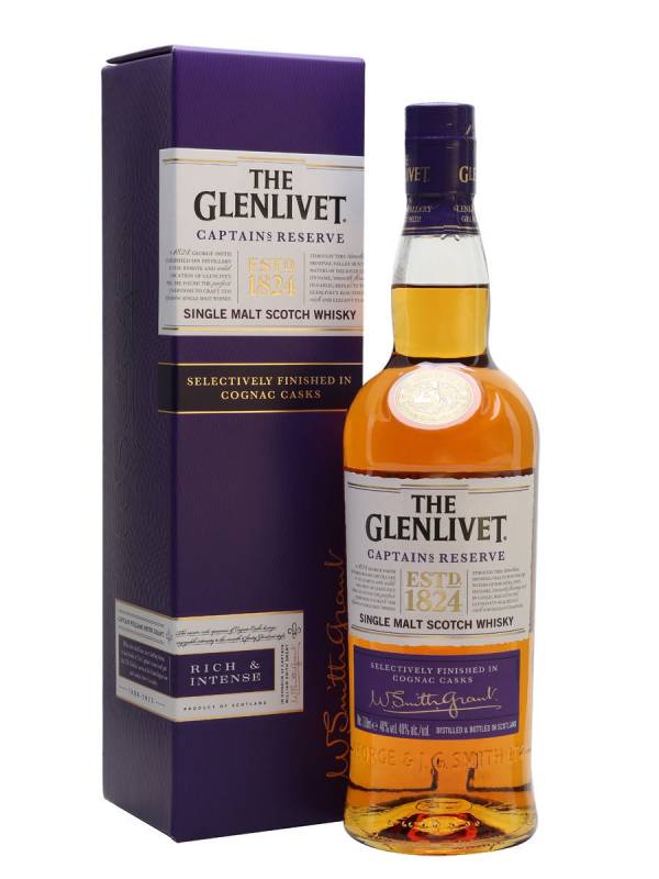 The Glenlivet CAPTAINS RESERVE Single Malt Scotch Whisky 40% Vol. 0,7l in Giftbox 1088