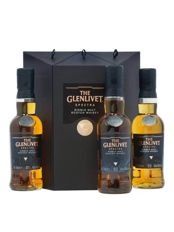 The Glenlivet SPECTRA Single Malt Scotch Whisky 40% Vol. 3x0,2l in Giftbox 1095