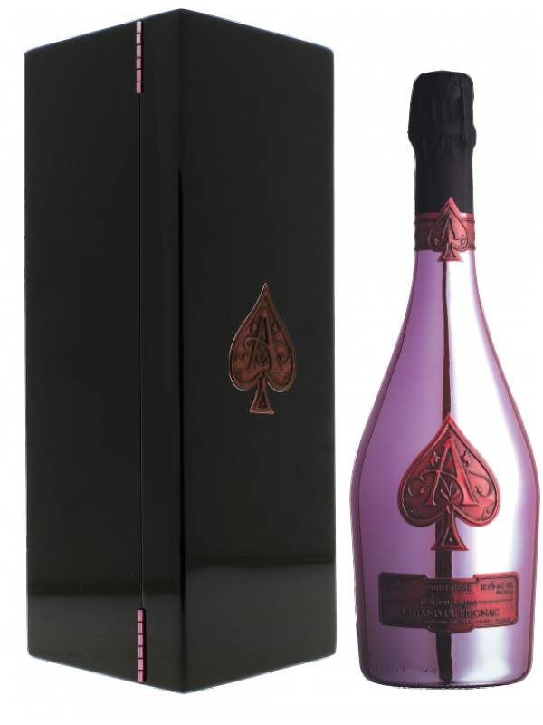 Armand de Brignac Champagne Rosé Brut 12,5% Vol. 0,75l u drvenoj poklon kutiji 96