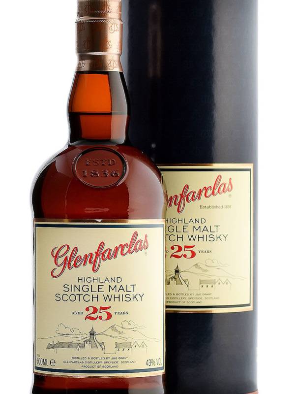 Glenfarclas 25 YO Highland Single Malt Scotch Whisky 43% Vol. 0,7l u poklon kutiji 465