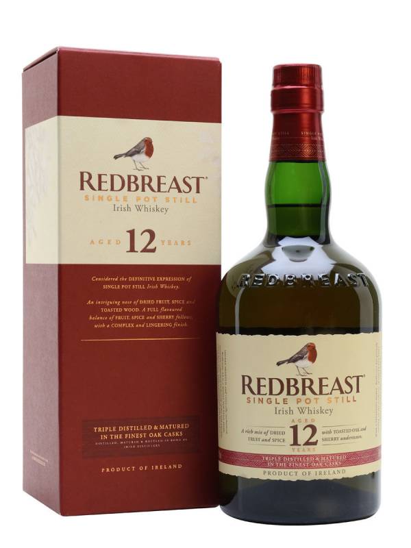 Redbreast 12 YO Single Pot Still Irish Whiskey 40% Vol. 0,7l u poklon kutiji 851