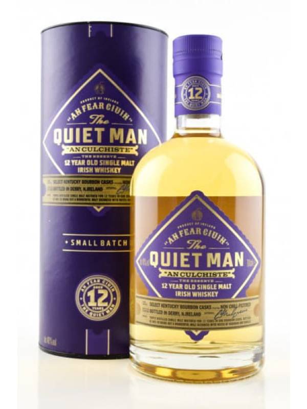 The Quiet Man AN CULCHISTE 12 Year Old Single Malt Irish Whiskey 46% Vol. 0,7l in Giftbox 1153