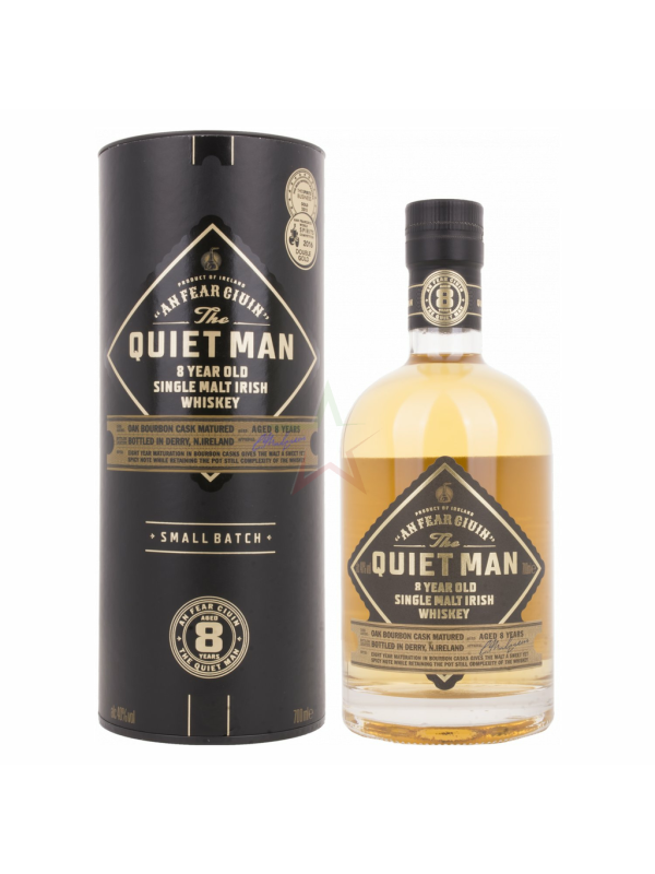 The Quiet Man AN FEAR CIUIN 8 Year Old Single Malt Irish Whiskey 40% Vol. 0,7l in Giftbox 1155