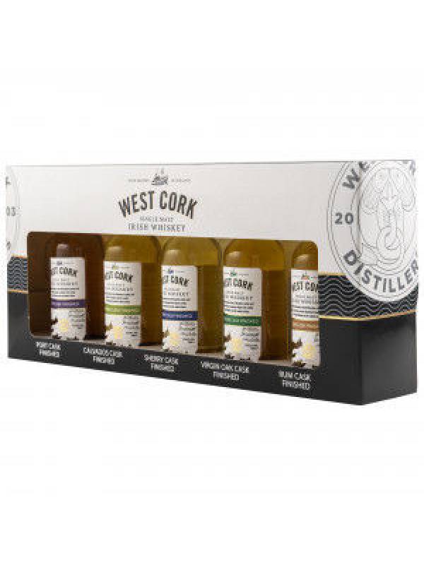 West Cork CASK COLLECTION Miniset 43% Vol. 5x0,05l in Giftbox 1238