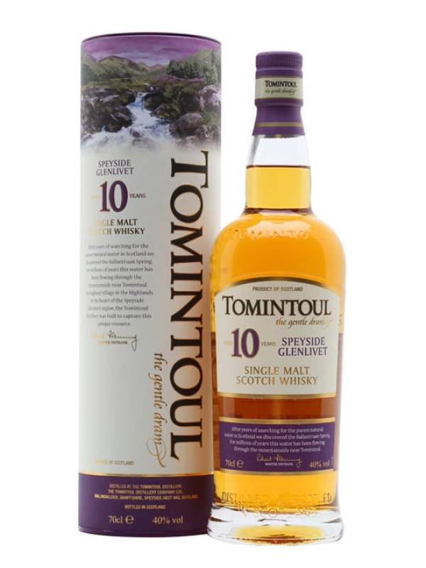 Tomintoul 10 YO Single Malt Scotch Whisky 40% Vol. 0,7l u poklon kutiji 1191